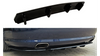 CENTRAL REAR SPLITTER AUDI S8 D3 (with vertical bars) Gloss Black