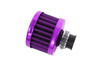 Crankcase Breather Filter 12mm Purple