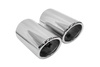 Double Exhaust Tip 70mm enter 67mm Chrome