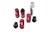 Forged wheel lug nuts D1Spec Heptagon 2in1 12x1,5 Red
