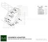 Gearbox adapter plate H B204 B205 B234 B235 - Manual BMW (M57N2) RWD
