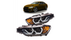 Headlights Halogen Black DRL suitable for BMW 3 (F30) Sedan (F31) Touring Pre-Facelift 2012-2015