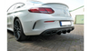 REAR VALANCE Mercedes C-class C205 63AMG Coupe Gloss Black