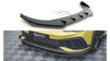 Racing Durability Front Splitter + Flaps Volkswagen Golf 8 GTI Clubsport Black + Gloss Flaps