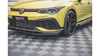 Racing Durability Front Splitter + Flaps Volkswagen Golf 8 GTI Clubsport Black + Gloss Flaps