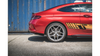 Racing Durability Rear Side Splitters + Flaps Mercedes-AMG C43 Coupe C205 Black-Red + Gloss Flaps