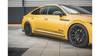 Racing Durability Side Skirts Diffusers + Flaps Volkswagen Arteon R-Line Black-Red + Gloss Flaps