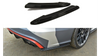 Rear Side Splitters Audi RS6 C7 / C7 FL Gloss Black