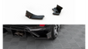 Rear Side Splitters V.4 + Flaps Ford Fiesta ST Mk8 Gloss Black