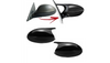 Side Mirror Cover Set Gloss Black suitable for BMW 1 (E81, E82, E87, E88) 3 (E90, E91, E92, E93) Pre-Facelift 2007-2010