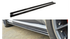 Side Skirts Diffusers Audi RS6 C7 / C7 FL Gloss Black