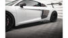 Side Skirts Diffusers V.2+ Flaps Audi R8 Mk2 Facelift Gloss Black