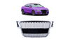 Sport Grille Silver & Gloss Black suitable for AUDI A5 (8T) Coupe Convertible Sportback Pre-Facelift 2007-2011