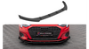 Street Pro Front Splitter + Flaps Audi A3 8Y Black + Gloss Flaps