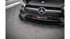Street Pro Front Splitter + Flaps Mercedes A35 AMG / AMG-Line Aero Pack W177 Black + Gloss Flaps