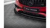 Street Pro Front Splitter + Flaps Mercedes-Benz A 45 AMG Aero W176 Facelift Black-Red + Gloss Flaps