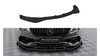 Street Pro Front Splitter + Flaps Mercedes-Benz A AMG-Line W176 Facelift Black-Red + Gloss Flaps
