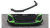 Street Pro Front Splitter V.1 + Flaps Audi RS3 8Y Black + Gloss Flaps