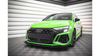 Street Pro Front Splitter V.1 + Flaps Audi RS3 8Y Black + Gloss Flaps