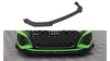 Street Pro Front Splitter V.1 + Flaps Audi RS3 8Y Black-Red + Gloss Flaps