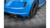 Street Pro Rear Side Splitters + Flaps Audi TT S 8S Facelift Black + Gloss Flaps