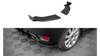 Street Pro Rear Side Splitters + Flaps Ford Fiesta ST Mk6 Black + Gloss Flaps