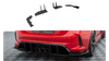 Street Pro Rear Side Splitters + Flaps Honda Civic Type-R Mk 11 Red + Gloss Flaps
