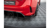 Street Pro Rear Side Splitters + Flaps Honda Civic Type-R Mk 11 Red + Gloss Flaps