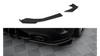 Street Pro Rear Side Splitters + Flaps Mercedes-AMG A35 Hatchback W177 Black-Red + Gloss Flaps