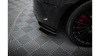 Street Pro Rear Side Splitters + Flaps Mercedes-AMG A35 Hatchback W177 Black-Red + Gloss Flaps