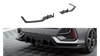 Street Pro Rear Side Splitters Honda Civic Sport Mk 10 Facelift Black-Red