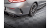 Street Pro Rear Side Splitters Mercedes-AMG C43 Coupe C205 Facelift Black
