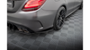 Street Pro Rear Side Splitters Mercedes-AMG C63 Sedan / Estate W205 Facelift Black