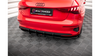 Street Pro Rear Valance + Flaps Audi A3 Sportback 8Y Black-Red + Gloss Flaps