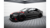 Street Pro Side Skirts Diffusers + Flaps Audi A7 S-Line C7 Black + Gloss Flaps