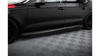 Street Pro Side Skirts Diffusers + Flaps Audi A7 S-Line C7 Black + Gloss Flaps