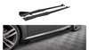 Street Pro Side Skirts Diffusers + Flaps Audi TT S / S-Line 8S Black-Red + Gloss Flaps