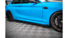 Street Pro Side Skirts Diffusers + Flaps BMW M2 F87 Black-Red + Gloss Flaps