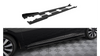 Street Pro Side Skirts Diffusers + Flaps Honda Civic Mk10 Black + Gloss Flaps