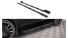 Street Pro Side Skirts Diffusers + Flaps Mercedes A35 AMG / AMG-Line Aero Pack W177 Black + Gloss Flaps