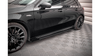 Street Pro Side Skirts Diffusers + Flaps Mercedes A35 AMG / AMG-Line Aero Pack W177 Black + Gloss Flaps