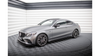 Street Pro Side Skirts Diffusers + Flaps Mercedes-AMG C43 Coupe C205 Facelift Black-Red + Gloss Flaps