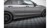 Street Pro Side Skirts Diffusers + Flaps Mercedes-AMG C63 Sedan / Estate W205 Facelift Black + Gloss Flaps