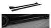 Street Pro Side Skirts Diffusers + Flaps Mercedes-Benz A AMG-Line W176 Facelift Black + Gloss Flaps