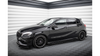 Street Pro Side Skirts Diffusers + Flaps Mercedes-Benz A AMG-Line W176 Facelift Black + Gloss Flaps