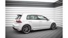 Street Pro Side Skirts Diffusers + Flaps Volkswagen Golf R Mk7 Black + Gloss Flaps