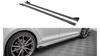 Street Pro Side Skirts Diffusers + Flaps Volkswagen Golf R Mk7 Black-Red + Gloss Flaps