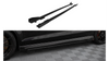 Street Pro Side Skirts Diffusers V.1 + Flaps Audi RS3 Sedan 8V Facelift Black + Gloss Flaps