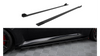 Street Pro Side Skirts Diffusers V.1 + Flaps BMW M2 G87 Black + Gloss Flaps