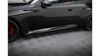 Street Pro Side Skirts Diffusers V.1 + Flaps BMW M2 G87 Black + Gloss Flaps